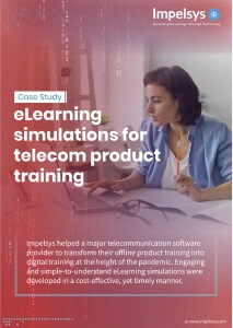 eLearning simulations for telecom product training