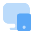 desktop with mobile blue icon UI/UX global standards