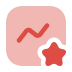 stats up star red icon Performance icon