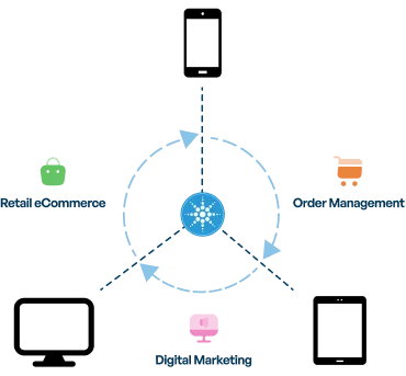 ecommerce services about infograph