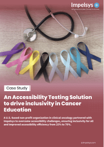 An Accessibility Testing Solution to Drive Inclusivity in Cancer Education